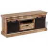 vidaXL TV Cabinet with 2 Sliding Doors Solid Mango Wood 110x30x45 cm