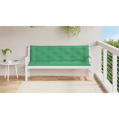 vidaXL Garden Bench Cushion Green 150x(50+50)x7cm Oxford Fabric, green vidaXL Garden Bench Cushion Green 150x(50+50)x7cm Oxford Fabric