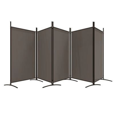 vidaXL 5-Panel Room Divider Anthracite 433x180 cm Fabric