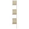 vidaXL Wall Corner Shelf Sonoma Oak 20x20x127.5 cm Engineered Wood