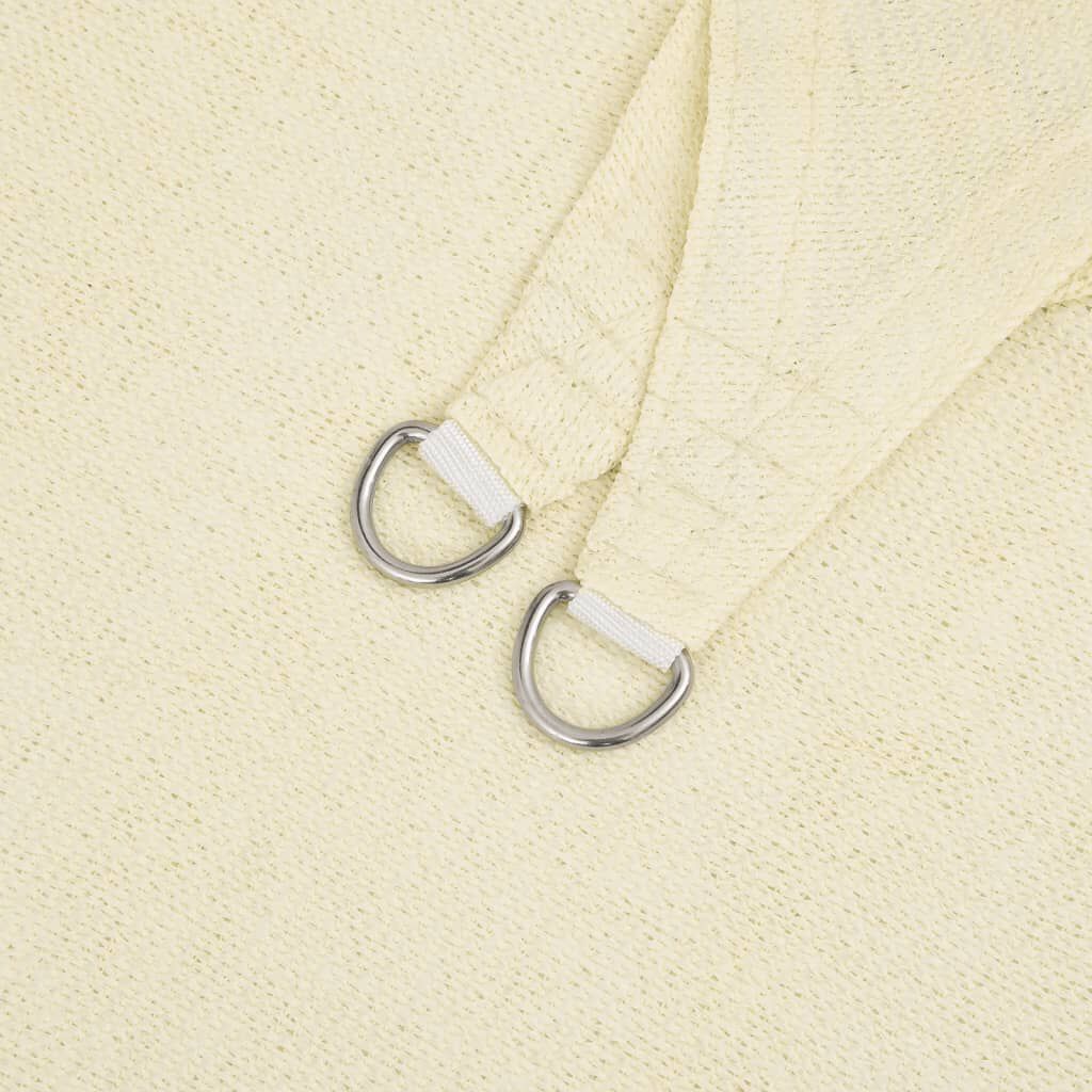 vidaXL Sunshade Sail 160 g/m² Cream 2x5 m HDPE