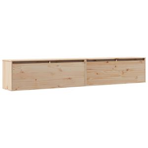 vidaXL Wall Cabinets 2 pcs 100x30x35 cm Solid Wood Pine