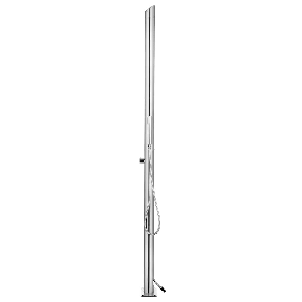 vidaXL Garden Shower 220 cm Stainless Steel