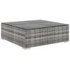 vidaXL 6 Piece Garden Lounge Set with Cushions Poly Rattan Grey