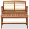 vidaXL 2 Piece Garden Lounge Set Solid Acacia Wood
