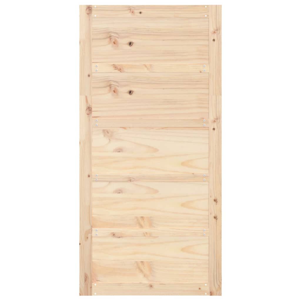 vidaXL Barn Door 100x1.8x204.5 cm Solid Wood Pine