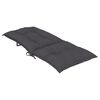 vidaXL Garden Highback Chair Cushions 4 pcs Anthracite 120x50x7 cm Fabric
