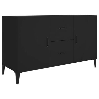 vidaXL Sideboard Black 100x36x60 cm Engineered Wood, black vidaXL Sideboard Black 100x36x60 cm Engineered Wood