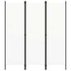 vidaXL 3-Panel Room Divider White 150x180 cm