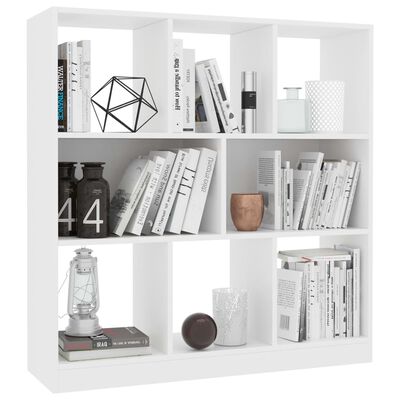 vidaXL Book Cabinet White 97.5x29.5x100 cm Engineered Wood, white vidaXL Book Cabinet White 97.5x29.5x100 cm Engineered Wood