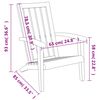 vidaXL Garden Adirondack Chairs 2 pcs Black Polypropylene