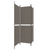 vidaXL 3-Panel Room Divider Anthracite 150x220 cm Fabric
