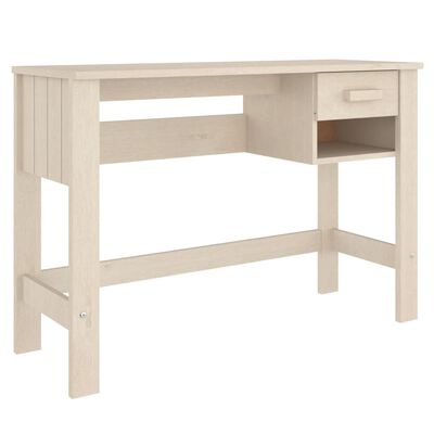 vidaXL Desk HAMAR Honey Brown 110x40x75 cm Solid Wood Pine, honey brown vidaXL Desk HAMAR Honey Brown 110x40x75 cm Solid Wood Pine