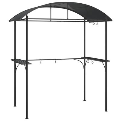 vidaXL BBQ Gazebo with Side Shelves Anthracite 220x115x230 cm Steel,  vidaXL BBQ Gazebo with Side Shelves Anthracite 220x115x230 cm Steel
