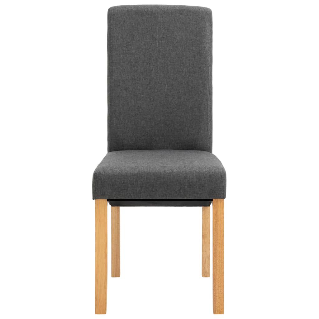 vidaXL Dining Chairs 6 pcs Grey Fabric