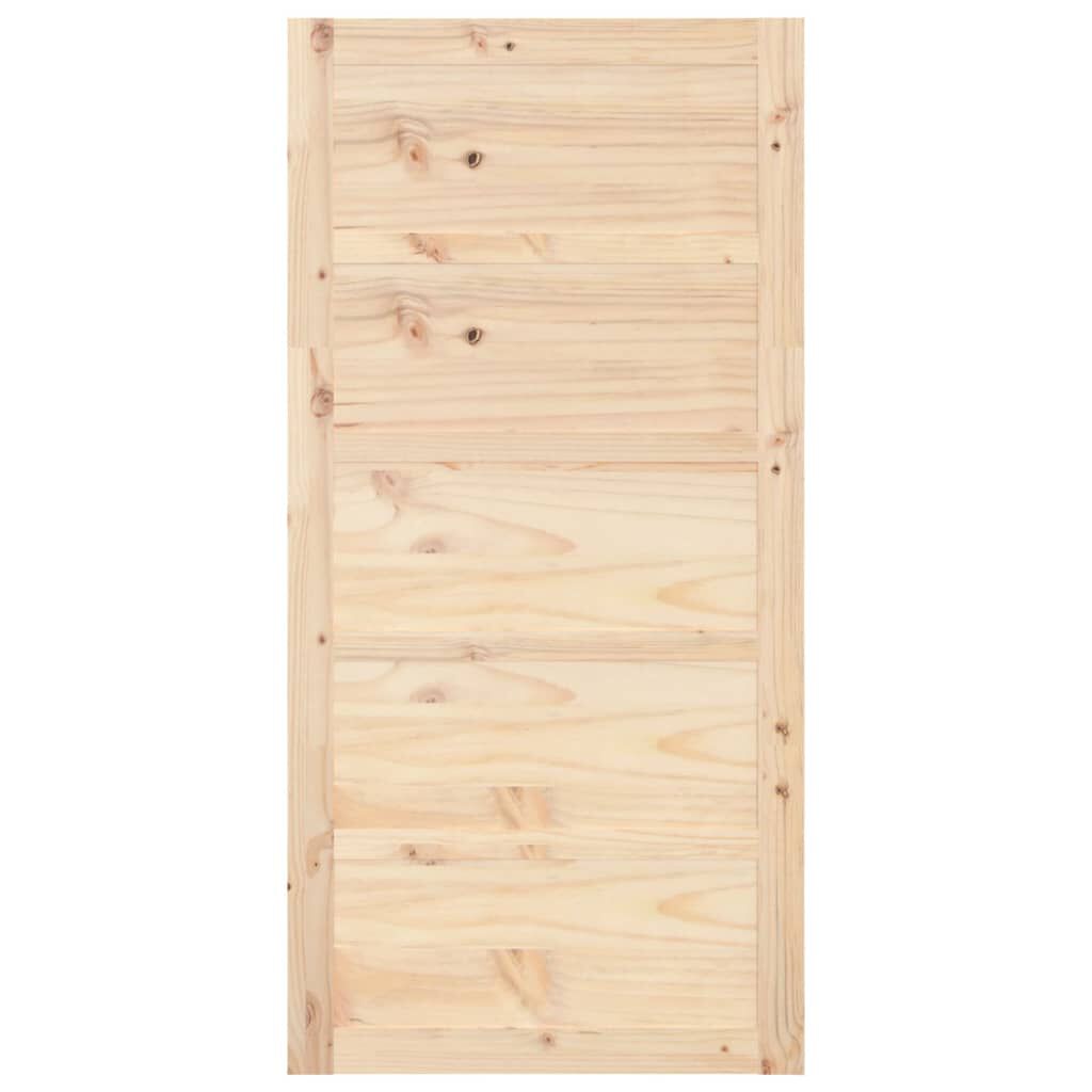 vidaXL Barn Door 100x1.8x204.5 cm Solid Wood Pine