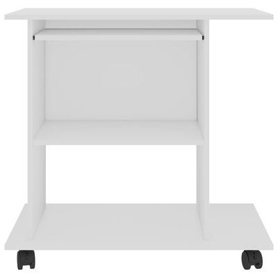 vidaXL Computer Desk White 80x50x75 cm Engineered Wood, white vidaXL Computer Desk White 80x50x75 cm Engineered Wood