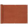 vidaXL Balcony Screen Oxford Fabric 75x400 cm Terracotta