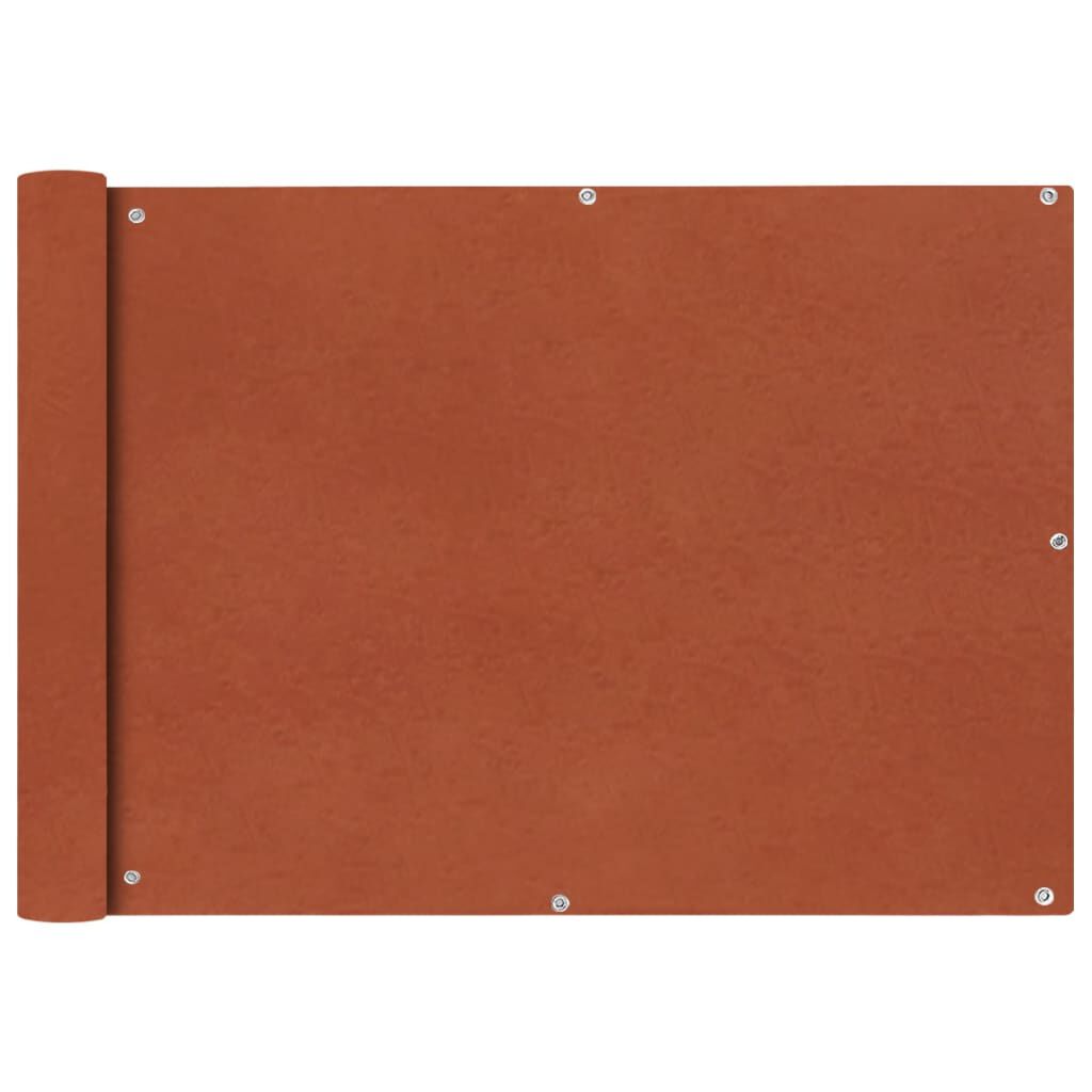 vidaXL Balcony Screen Oxford Fabric 75x400 cm Terracotta