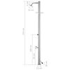 vidaXL Garden Shower 215 cm Stainless Steel