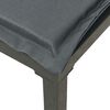 vidaXL 6 Piece Garden Lounge Set Black and Grey Poly Rattan