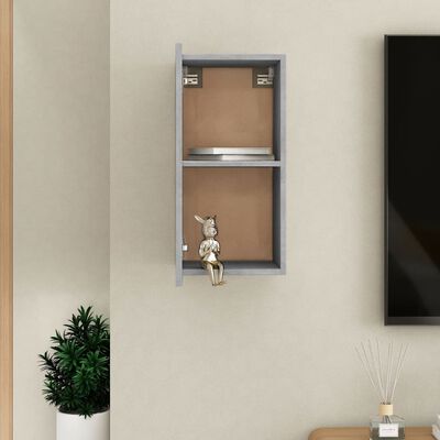 vidaXL TV Cabinet Concrete Grey 30.5x30x60 cm Engineered Wood
