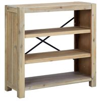 vidaXL 3-Tier Bookcase 80x30x80 cm Solid Wood Acacia,  vidaXL 3-Tier Bookcase 80x30x80 cm Solid Wood Acacia