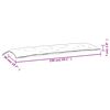 vidaXL Garden Bench Cushions 2pcs Grey 150x50x7cm Oxford Fabric