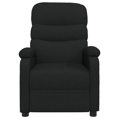vidaXL Recliner Chair Black Fabric, black vidaXL Recliner Chair Black Fabric