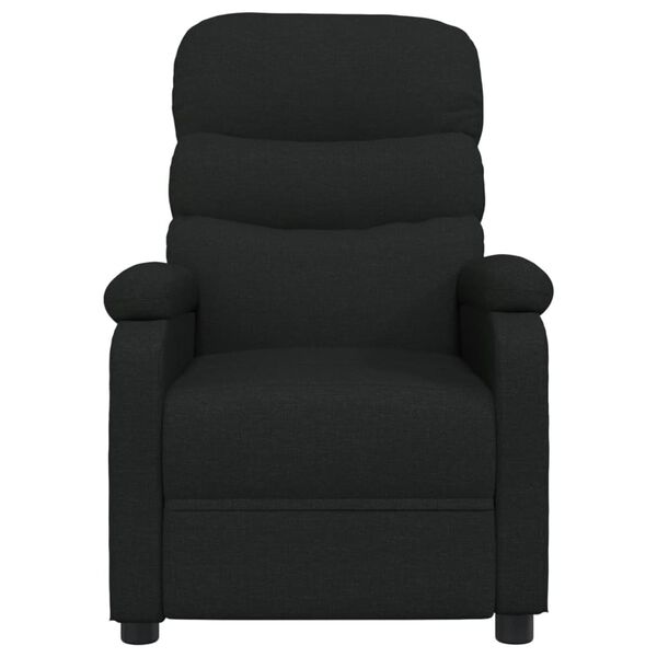 vidaXL Recliner Chair Black Fabric