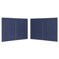 vidaXL Party Tent Sidewall 2 pcs with Zipper PE Blue, blue vidaXL Party Tent Sidewall 2 pcs with Zipper PE Blue