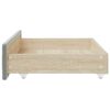 vidaXL Bed Drawers 2 pcs Light Grey Engineered Wood and Velvet