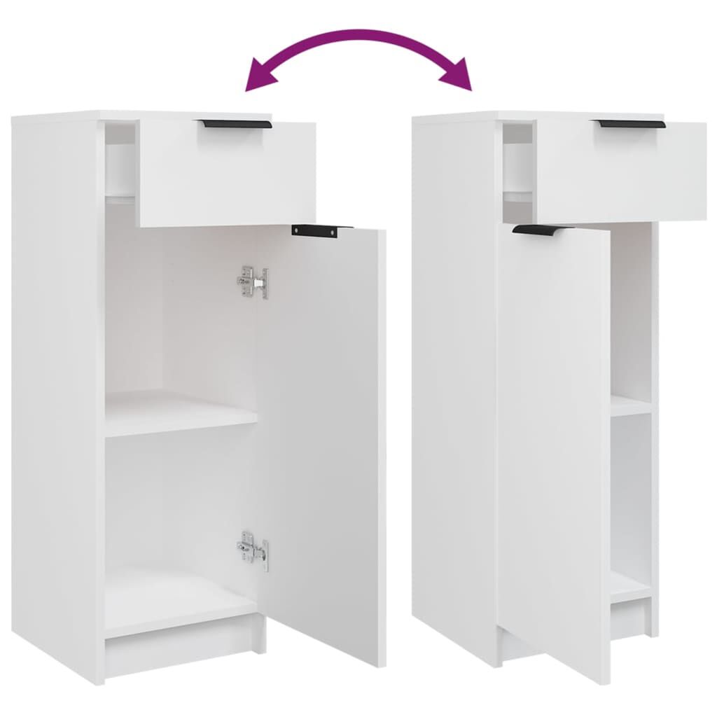 vidaXL Bathroom Cabinet White 32x34x90 cm Engineered Wood