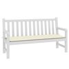 vidaXL Garden Bench Cushion Cream 150x50x4 cm Oxford Fabric