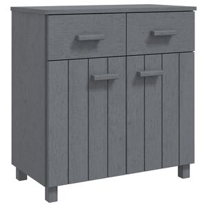 vidaXL Sideboard HAMAR Dark Grey 79x40x80 cm Solid Wood Pine