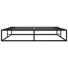vidaXL Bed Frame without Mattress Black Metal 140x200 cm