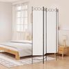 vidaXL 4-Panel Room Divider White 160x200 cm Fabric