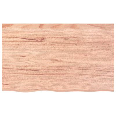 vidaXL Wall Shelf Light Brown 80x50x(2-6) cm Treated Solid Wood Oak, light brown vidaXL Wall Shelf Light Brown 80x50x(2-6) cm Treated Solid Wood Oak