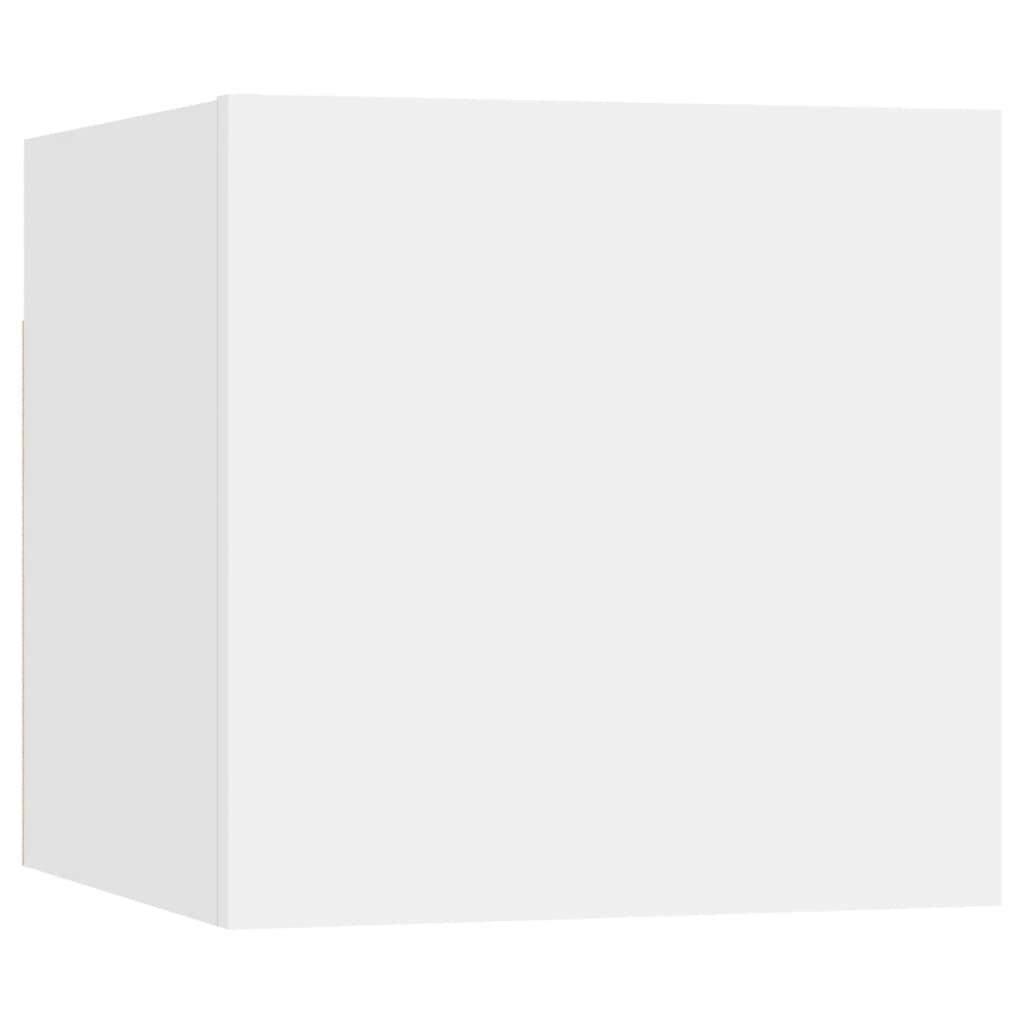 vidaXL 6 Piece TV Cabinet Set White Engineered Wood