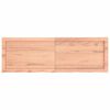 vidaXL Wall Shelf Light Brown 120x40x(2-4) cm Treated Solid Wood Oak