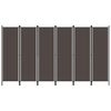 vidaXL 6-Panel Room Divider Brown 300x180 cm