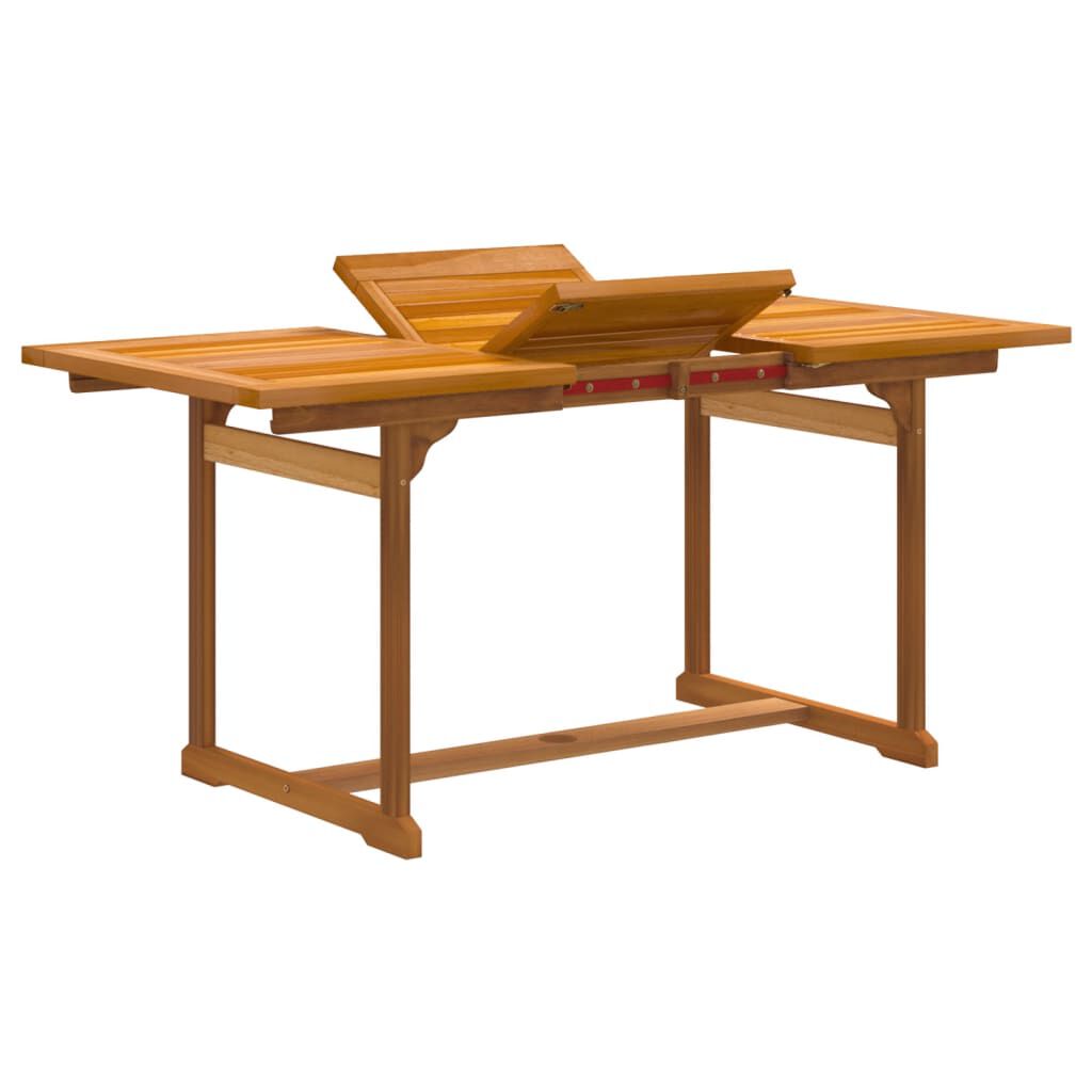 vidaXL 5 Piece Garden Dining Set Solid Wood Acacia and Textilene
