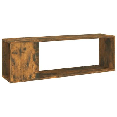 vidaXL TV Cabinet Smoked Oak 100x24x32 cm Engineered Wood, smoked oak vidaXL TV Cabinet Smoked Oak 100x24x32 cm Engineered Wood