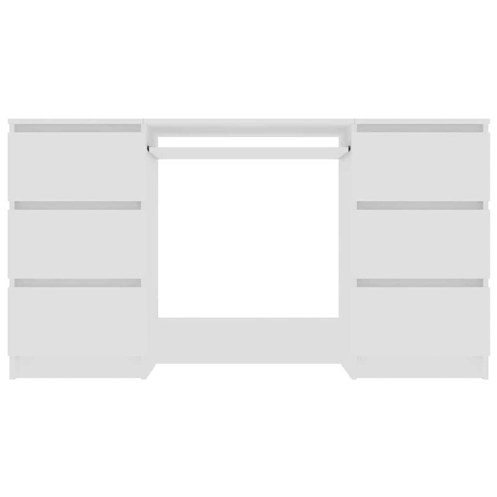 vidaXL Writing Desk White 140x50x77 cm Engineered Wood