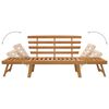 vidaXL Garden Bench 2-in-1 190 cm Solid Acacia Wood
