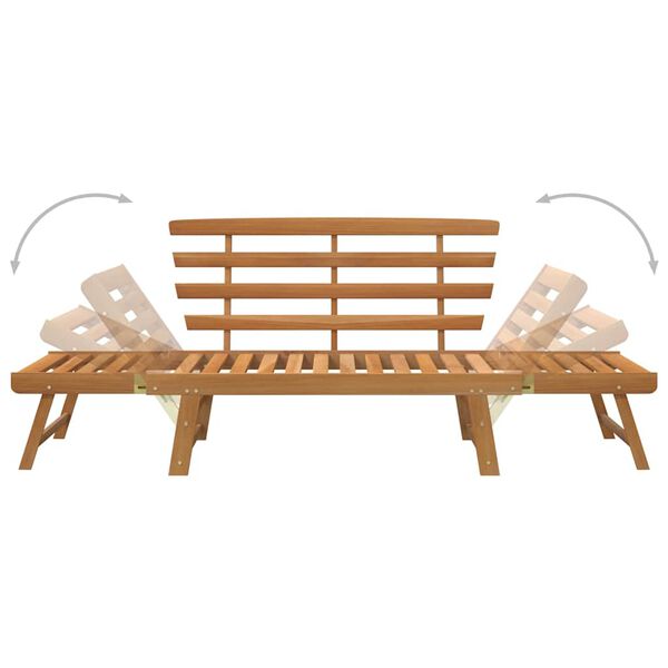 vidaXL Garden Bench 2-in-1 190 cm Solid Acacia Wood