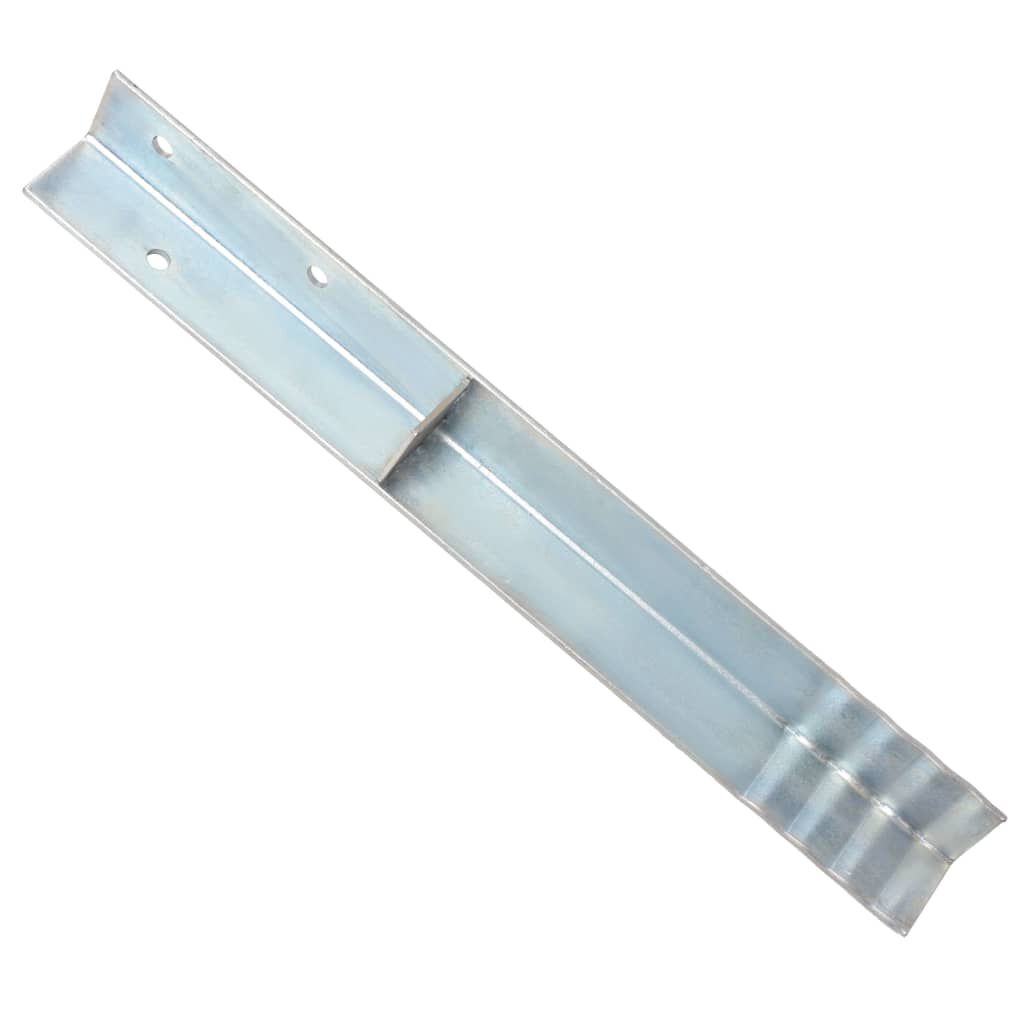 vidaXL L-shaped Ground Anchors 12 pcs Galvanised Steel 5x5x50 cm
