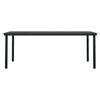 vidaXL 7 Piece Garden Dining Set Black