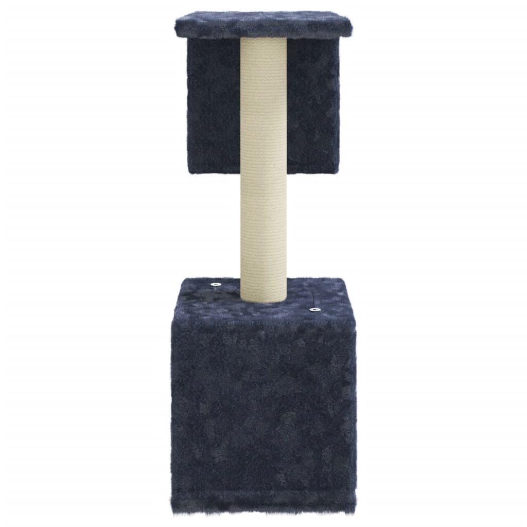 vidaXL Cat Tree with Sisal Scratching Posts Dark Grey 60 cm
