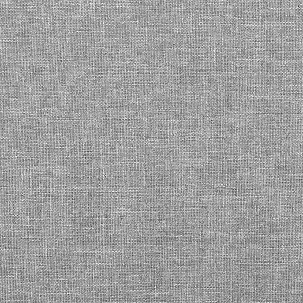 vidaXL Bed Frame without Mattress Light Grey 183x203 cm King Fabric